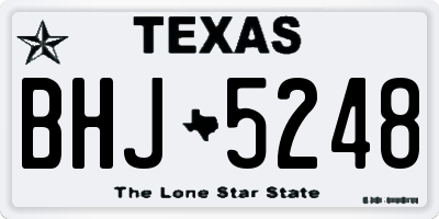 TX license plate BHJ5248