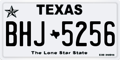 TX license plate BHJ5256
