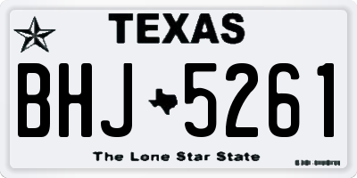 TX license plate BHJ5261