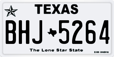 TX license plate BHJ5264
