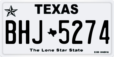 TX license plate BHJ5274