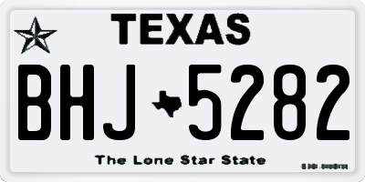 TX license plate BHJ5282