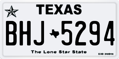 TX license plate BHJ5294