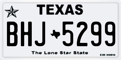 TX license plate BHJ5299