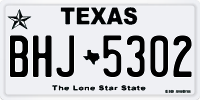 TX license plate BHJ5302