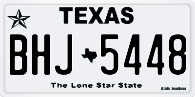 TX license plate BHJ5448