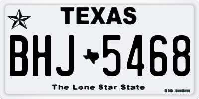 TX license plate BHJ5468