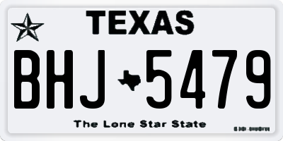 TX license plate BHJ5479