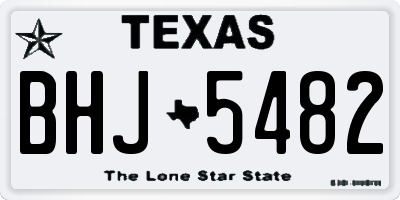 TX license plate BHJ5482