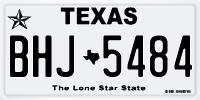TX license plate BHJ5484