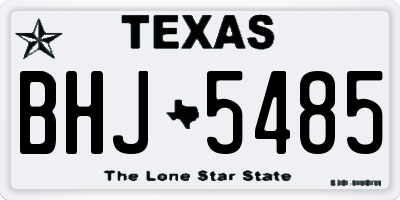 TX license plate BHJ5485