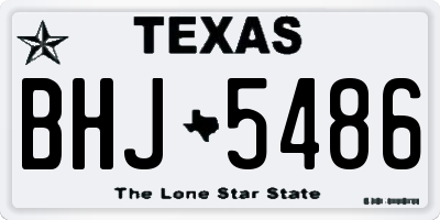 TX license plate BHJ5486