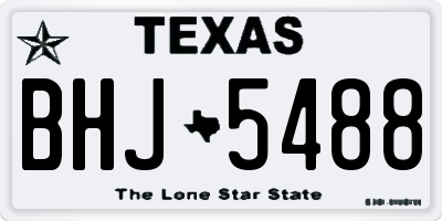 TX license plate BHJ5488