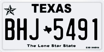 TX license plate BHJ5491