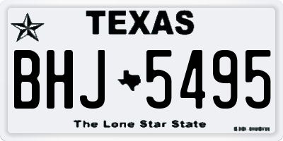 TX license plate BHJ5495
