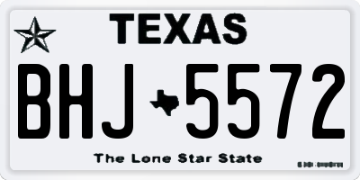 TX license plate BHJ5572