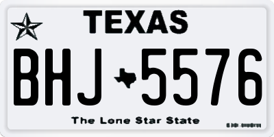 TX license plate BHJ5576
