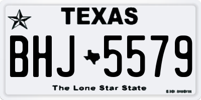 TX license plate BHJ5579