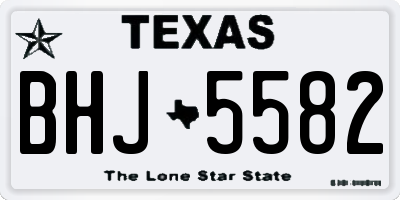TX license plate BHJ5582