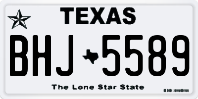 TX license plate BHJ5589