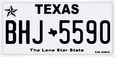 TX license plate BHJ5590