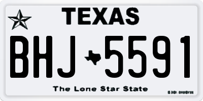 TX license plate BHJ5591