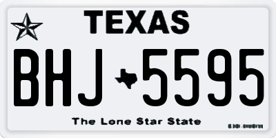 TX license plate BHJ5595