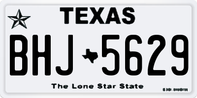 TX license plate BHJ5629