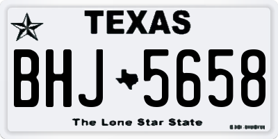 TX license plate BHJ5658