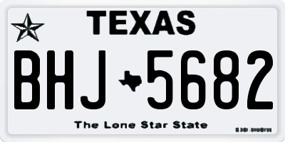 TX license plate BHJ5682