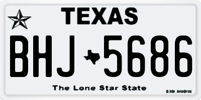 TX license plate BHJ5686