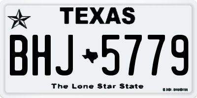 TX license plate BHJ5779