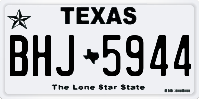 TX license plate BHJ5944