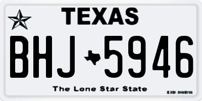 TX license plate BHJ5946