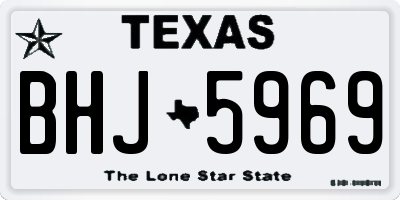 TX license plate BHJ5969