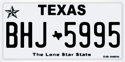TX license plate BHJ5995