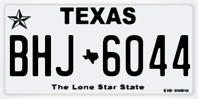 TX license plate BHJ6044