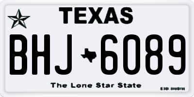 TX license plate BHJ6089