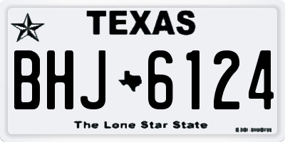 TX license plate BHJ6124