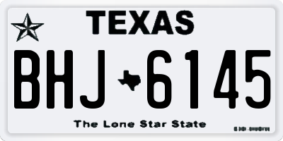 TX license plate BHJ6145