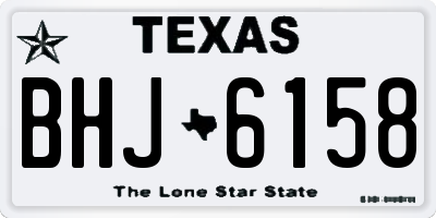 TX license plate BHJ6158