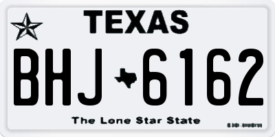 TX license plate BHJ6162