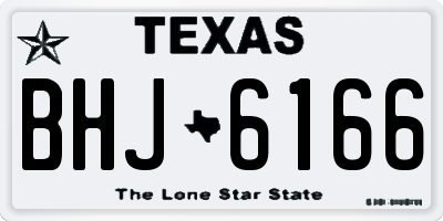 TX license plate BHJ6166