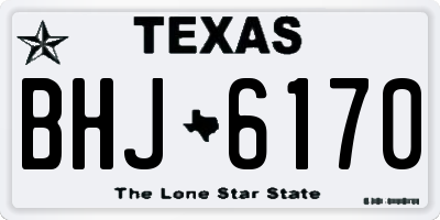 TX license plate BHJ6170