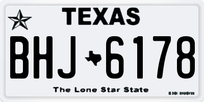 TX license plate BHJ6178