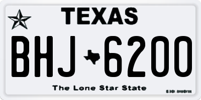 TX license plate BHJ6200