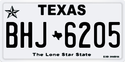 TX license plate BHJ6205