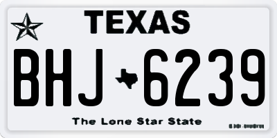TX license plate BHJ6239