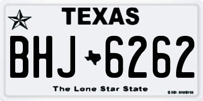 TX license plate BHJ6262
