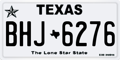 TX license plate BHJ6276